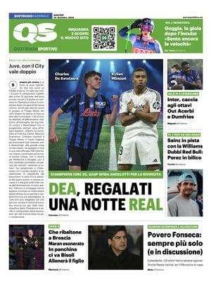 "Inter caccia agli ottavi, out Acerbi e Dumfries": la prima pagina del QS