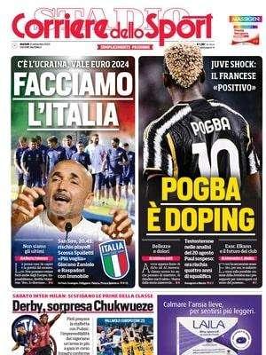 Il derby cela sorprese. Il Corriere dello Sport intitola: "Chukwueze per pizzicare l'Inter"