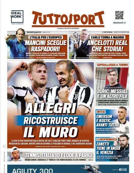L'apertura di Tuttosport: "Emerson e Kostic, avanti tutta"