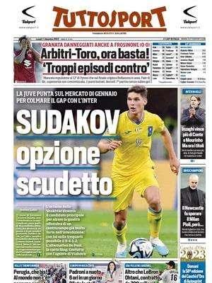 Tuttosport titola in apertura: "Inzaghi vince più di Conte e Mourinho. Ma ora i titoli"
