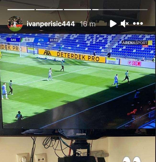 FOTO - Perisic ha voglia di scudetto: storia su IG mentre guarda Sassuolo-Atalanta