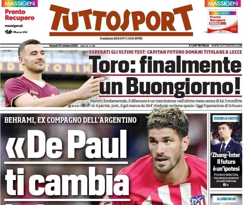 Tuttosport titola dopo l'assemblea dei soci: "Zhang lancia i proclami, ma senza dare risposte"