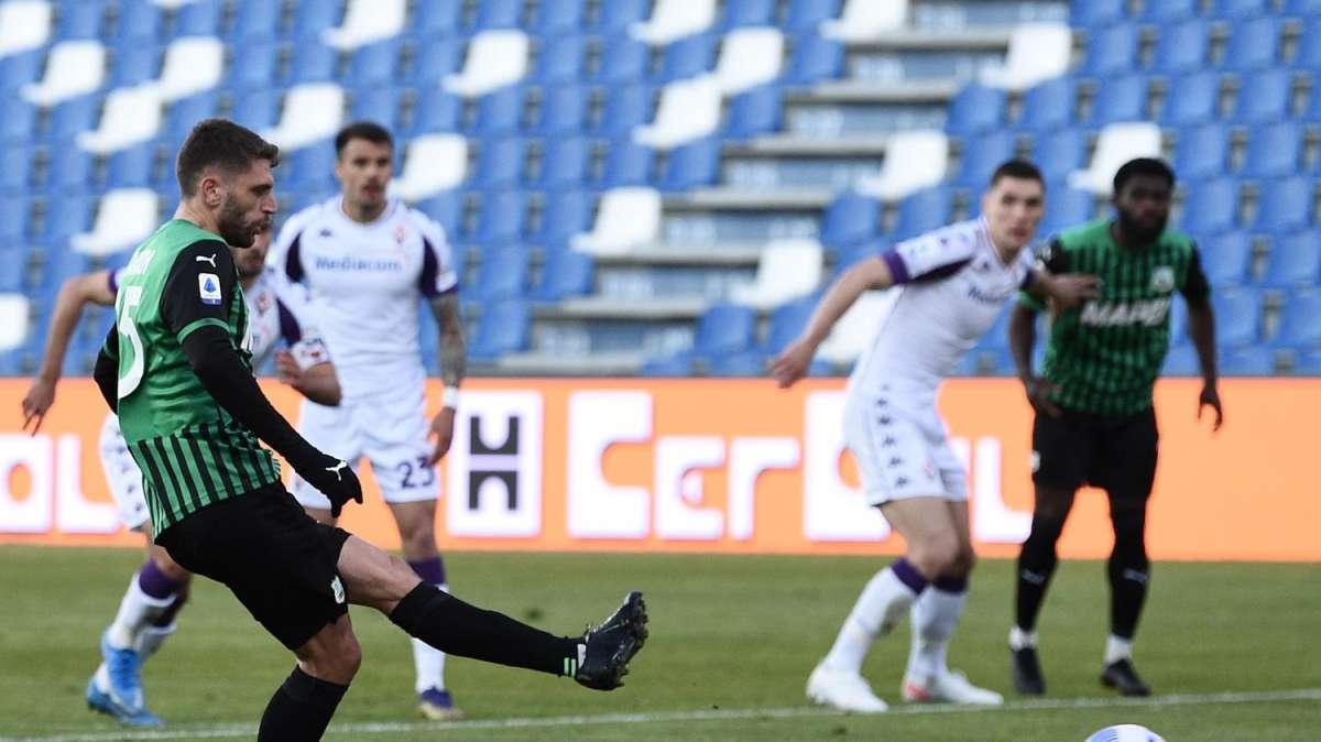 Berardi: "Segnare un rigore al 90' a San Siro con 70.000 persone che fischiano non è facile"
