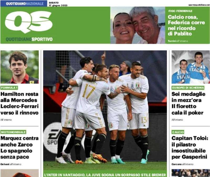 Qs in apertura: "Frattesi re del mercato. Inter davanti a tutti, segue la Juve"