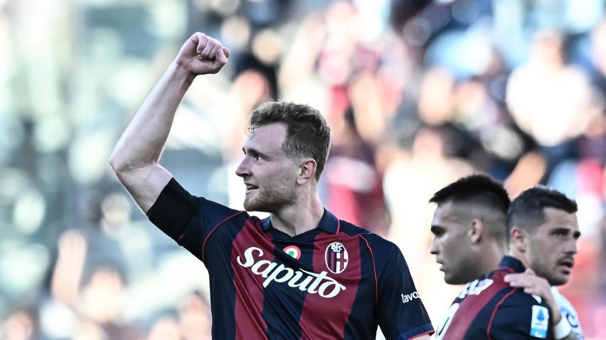 Bologna avanti al 10': Pobega recupera palla su Luis Henrique e batte Martinez. L'Inter non difende