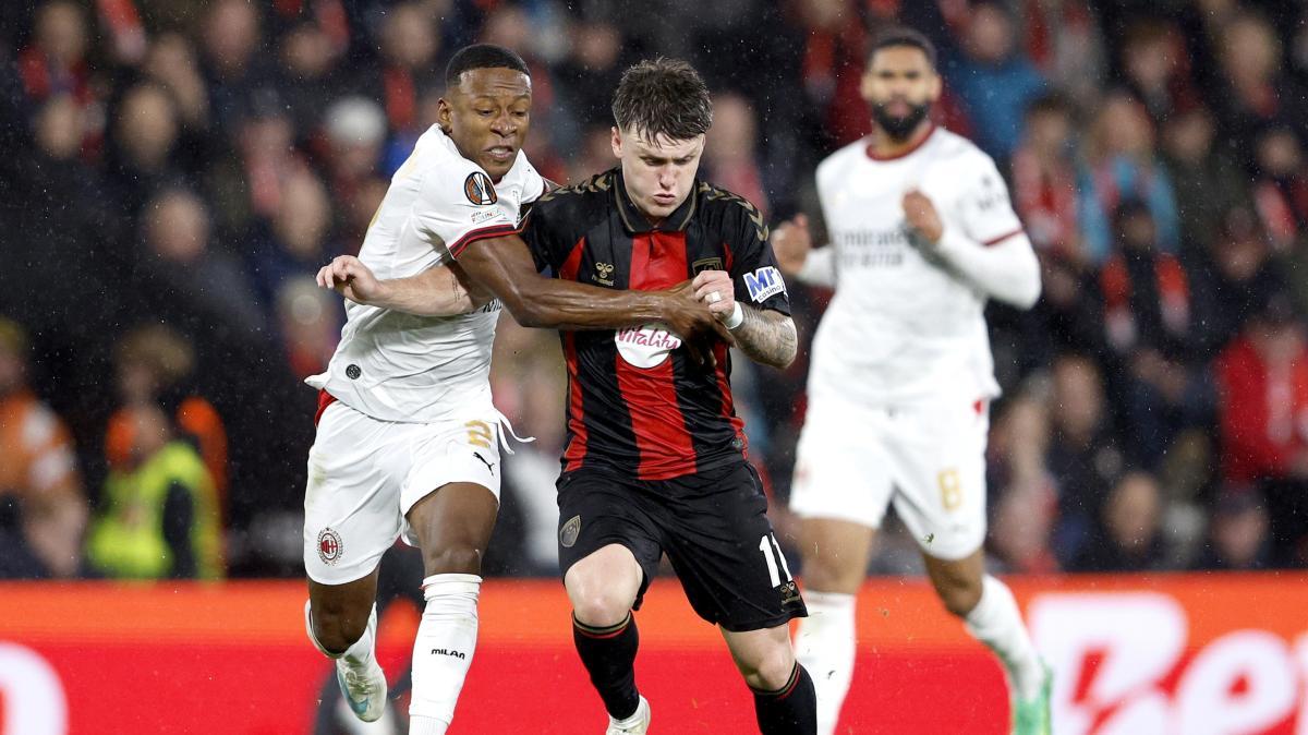 Europa League, il Milan crolla a Bournemouth: rossoneri ko 3-0