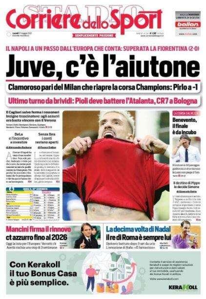 Rassegna stampa - Le prime pagine di lunedì 17 maggio