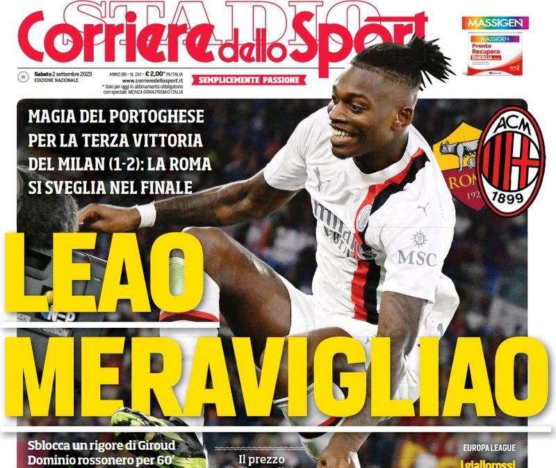 Il Corriere dello Sport intitola: "Inter col botto, ecco Klaassen". Arriva gratis dall'Ajax