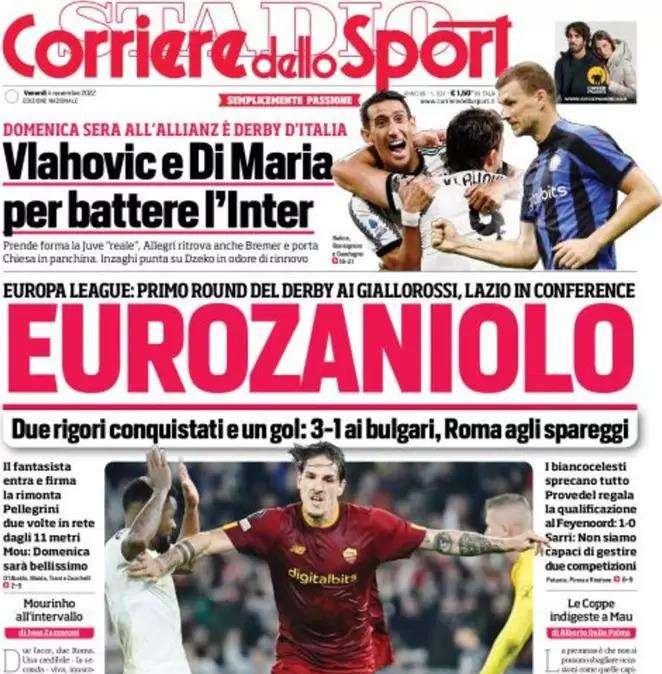 Il Corriere dello Sport: "Inzaghi contro la Juve punta su Dzeko in odore di rinnovo"