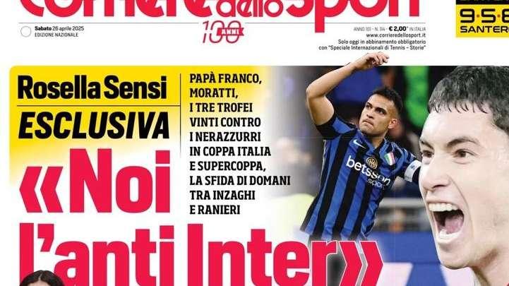 "Noi l'anti-Inter": Rosella Sensi sulla prima pagina del Corriere dello Sport