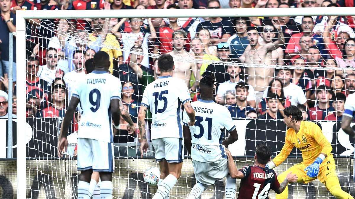 Vogliacco squilla, Thuram risponde: Genoa-Inter si chiude sull'1-1 al 45'