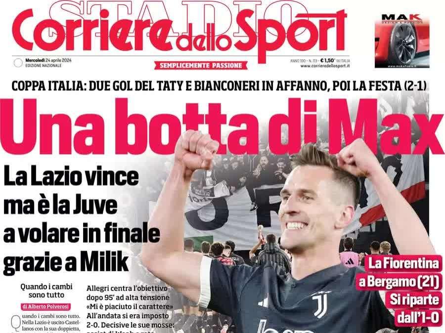Maxi Inter, altri tre colpi per l'Europa: le prime pagine dei quotidiani del 24 aprile