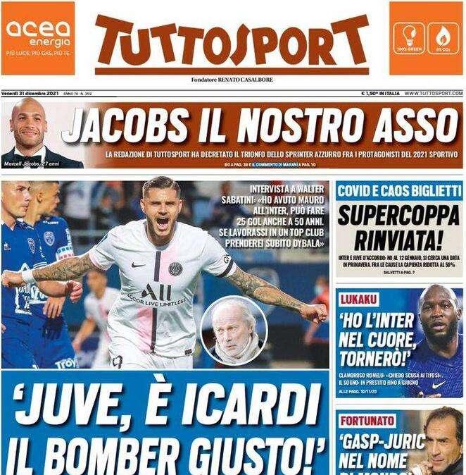 Tuttosport e il sogno di Lukaku in apertura: "Ho l'Inter nel cuore, tornerò!"