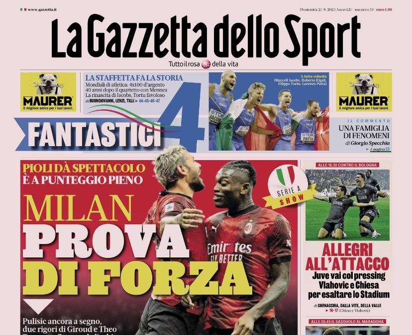 Gazzetta dello Sport apre: "Lautaro forzato del gol", intoccabile contro il Cagliari