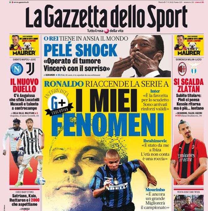 Rassegna stampa - Le prime pagine di martedì 7 settembre
