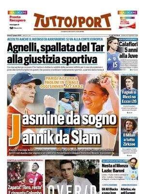 Zirkzee pronti 40 milioni, Calafiori 5 anni alla Juve: le prime pagine del 7 maggio