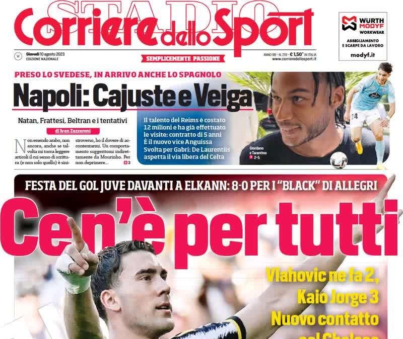 Il CorSport in apertura: "Inter, tentazione Arnautovic. Sommer delude all'esordio"