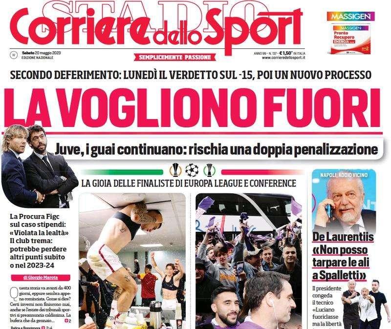 Il Corriere dello Sport riconosce in apertura: "Finale di Champions, Inter dal formato italiano"