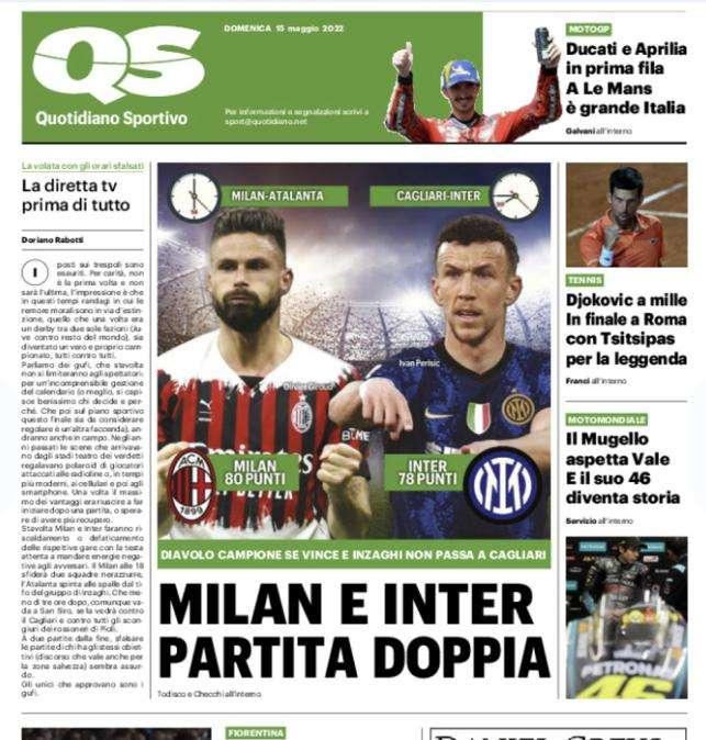 Snodo cruciale per lo Scudetto, l'apertura del QS: "Milan e Inter, partita doppia"