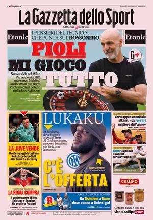 La Gazzetta in apertura: "Lukaku, c'è l'offerta". Pronto l'affondo decisivo per Romelu