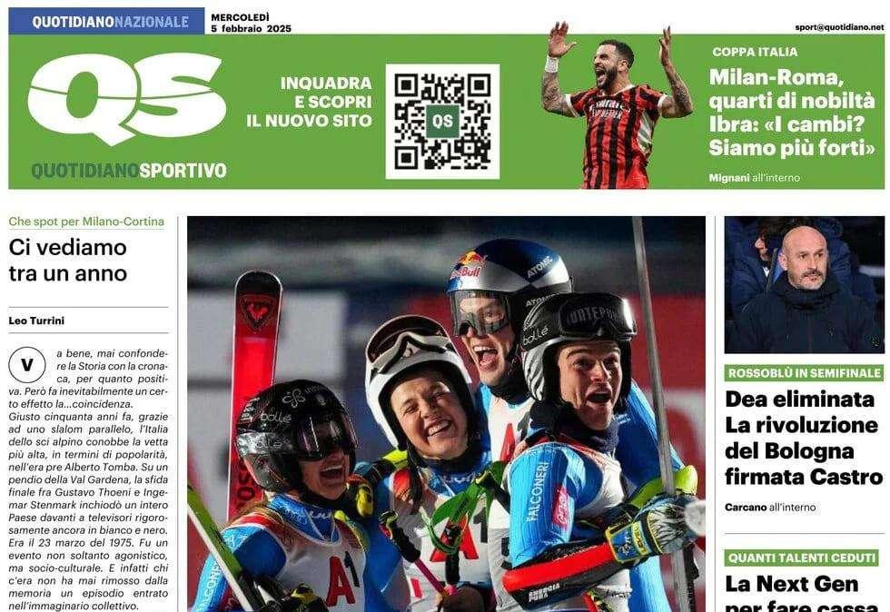 "Premio fedeltà. Inter-De Vrij avanti insieme": la prima pagina del QS