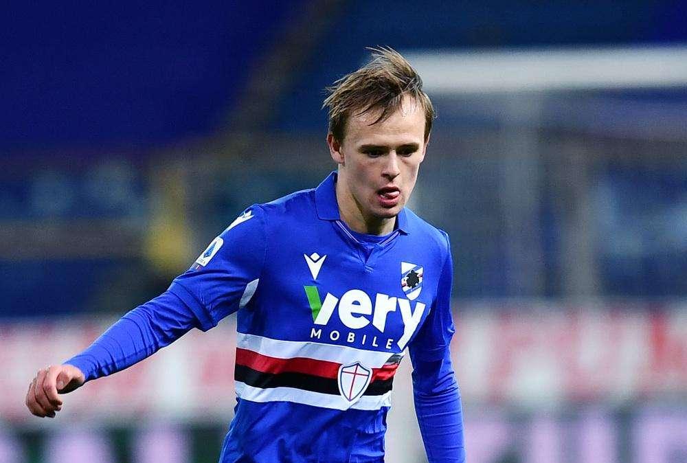 Sfida alla Juventus per Damsgaard. La Sampdoria non vuole venderlo prima del 2022