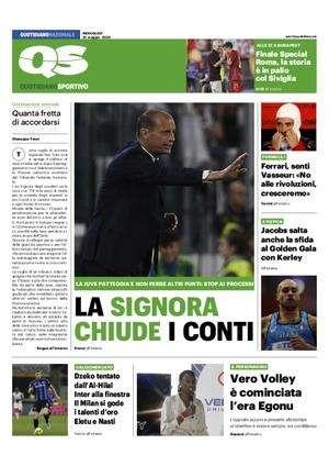 Il QS in prima pagina: "Dzeko tentato dall'Al-Hilal, Inter alla finestra"