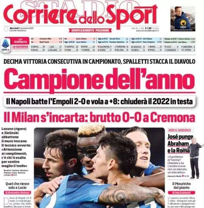 Il CorSport in apertura: "Lautaro in disco è un caso". La società multa l'argentino