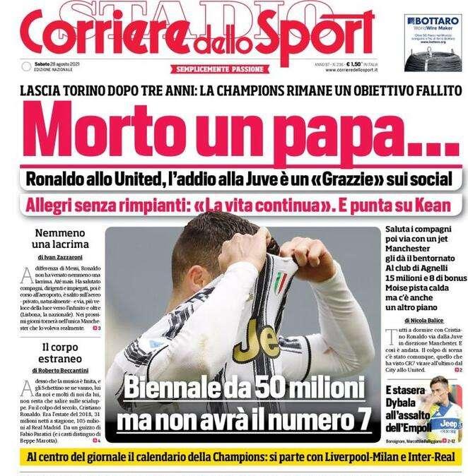 Il Corriere dello Sport in apertura: "Correa da favola accende l'Inter"