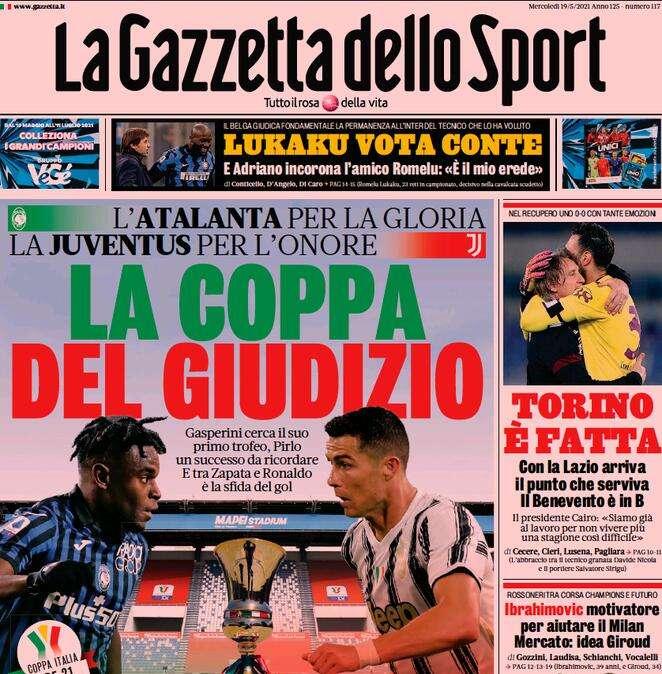 Rassegna stampa - Le prime pagine di mercoledì 19 maggio