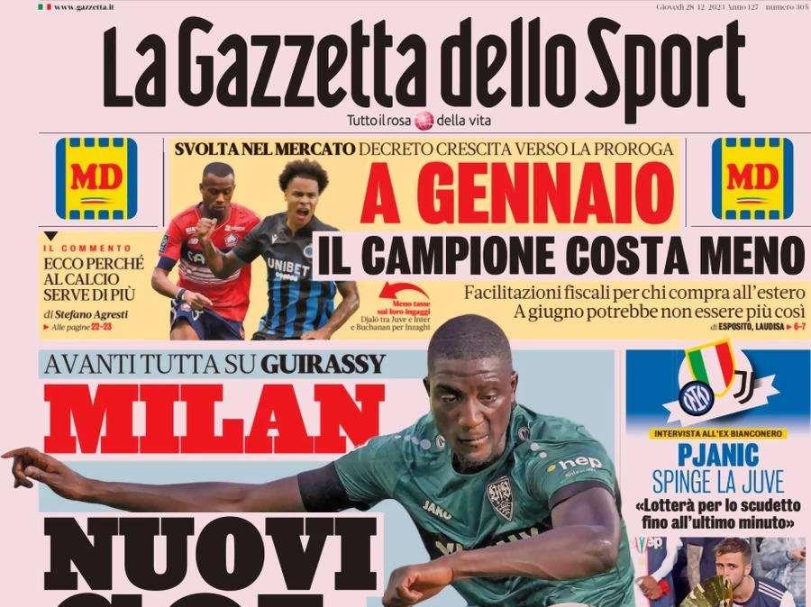 La Gazzetta in apertura: "Calhanoglu respinge l'Arabia". No a 18 milioni: Hakan vuole solo l'Inter