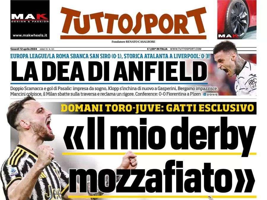 Altobelli: "Inter, vinci lo scudetto e blinda Lautaro". La prima pagina di Tuttosport