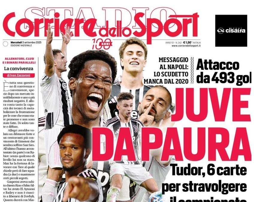 "Ha scelto Chivu e rifiutato il Milan. Akanji: "Inter top in Italia", la prima pagina del Corriere dello Sport