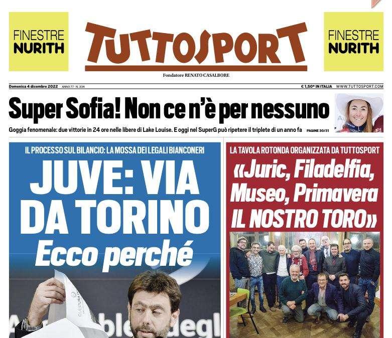 Tuttosport in prima pagina: "Dumfries fa i botti, l'Inter fa i conti" 