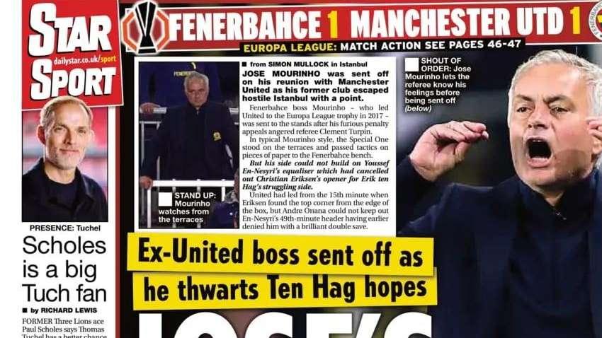 Mou espulso, in Inghilterra: "Jose's in the red again". E Onana lo fa impazzire