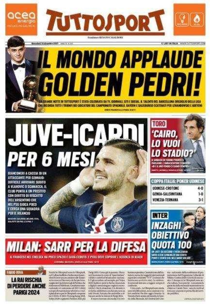 Juve-Icardi per sei mesi, bianconeri a caccia di un attaccante