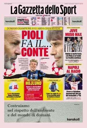 La Gazzetta in apertura: "L'Inter ha voglia di LuLa". C'è un secondo posto da blindare