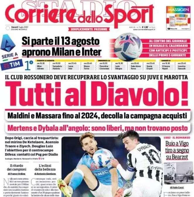 Corsport in apertura: "Si parte il 13 agosto, aprono Milan e Inter"