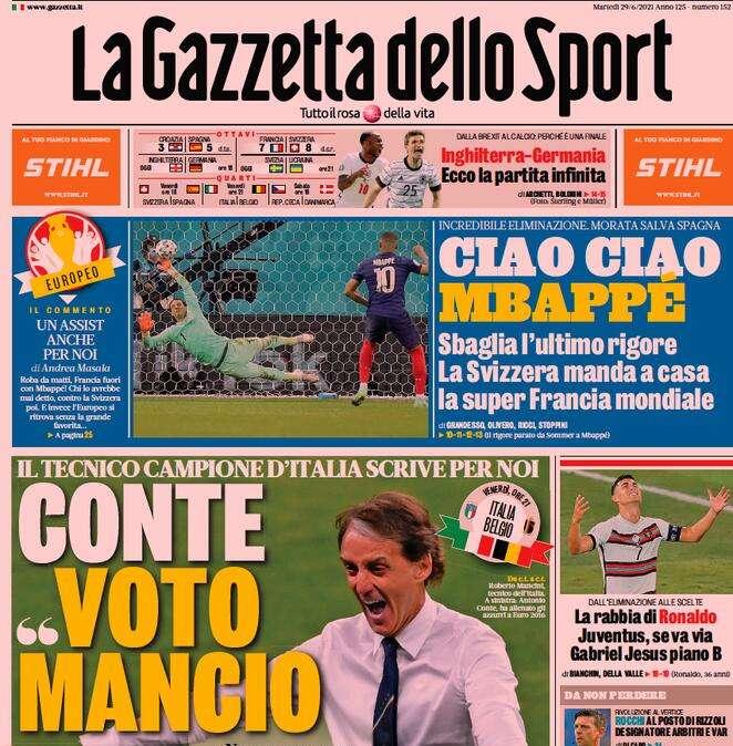 Rassegna stampa - Le prime pagine di martedì 29 giugno