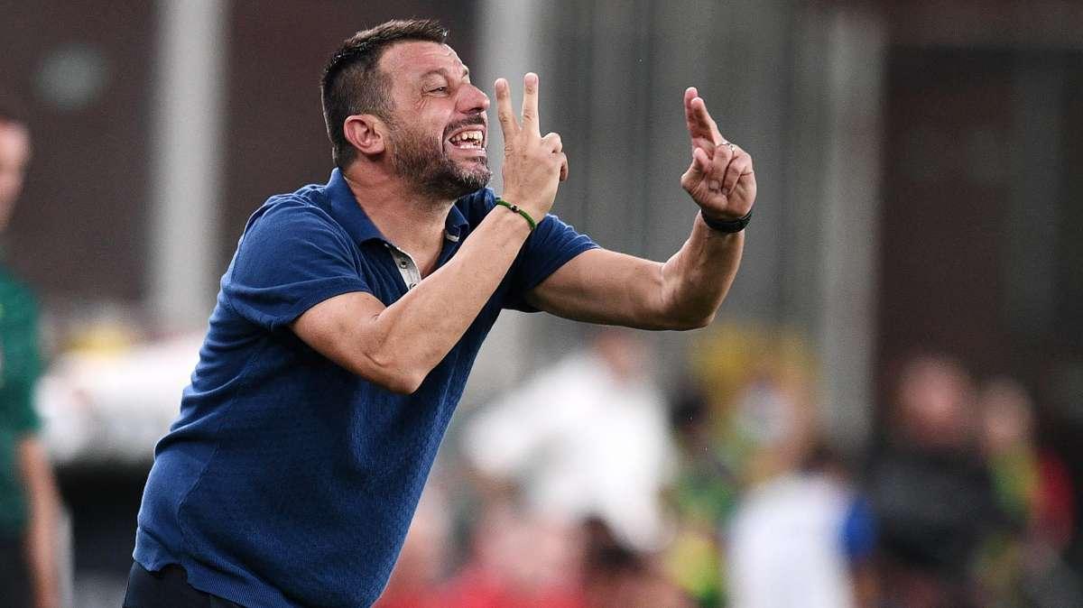 D'Aversa a Sky: "Pareggio giusto, forse avremmo meritato qualcosa in più"
