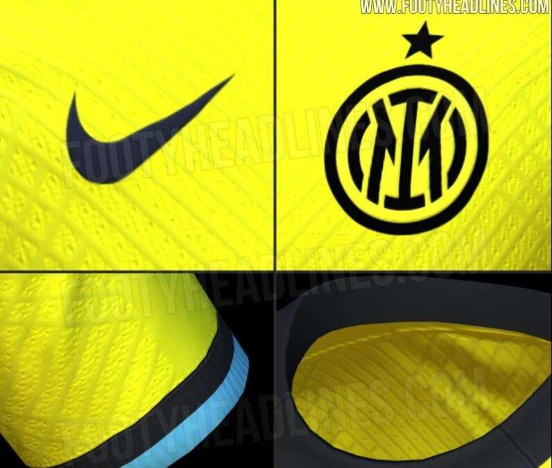 FOTO - Prime immagini della terza maglia dell'Inter 2022/23: giallo fluo e dettagli neri