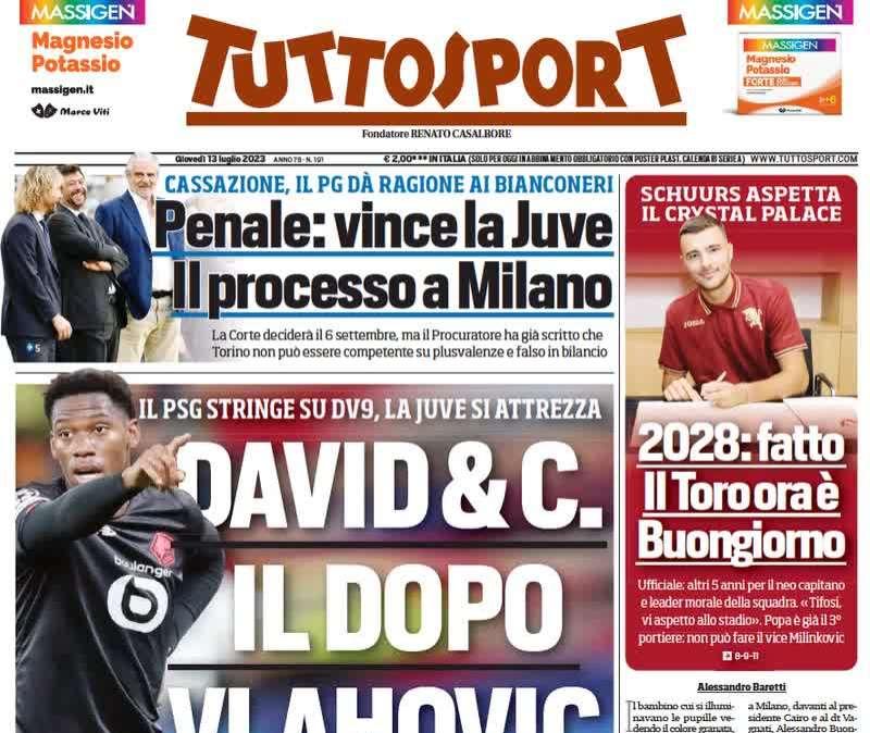 Tuttosport in prima pagina: "Di tutto per Lukaku. La richiesta di Inzaghi al club"