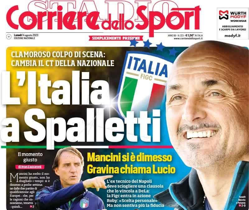 Arnautovic è il nuovo attaccante dell'Inter, nerazzurri attivi sul mercato: le prime pagine del 14 agosto