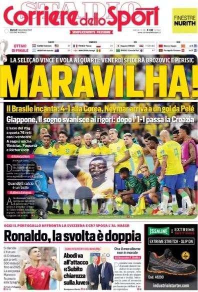 Spettacolo Brasile in Qatar: 4-1 alla Corea del Sud. L'apertura del CorSport: "Maravilha!"