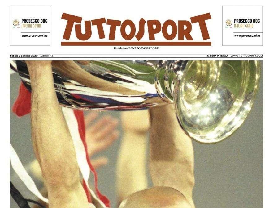 Tuttosport dedica l'intera apertura a Gianluca Vialli: "Grazie. Di tutto"