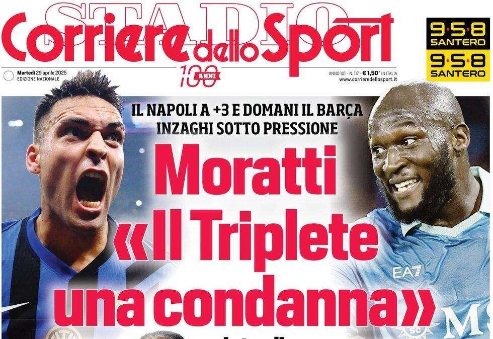 "Inter, Triplete una condanna: l'errore è stato....": il Corriere dello Sport apre con le parole di Moratti