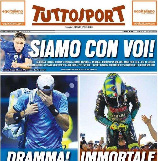 Tuttosport  in prima pagina sull'obiettivo dell'Inter Bremer: "Rilancio Torino"