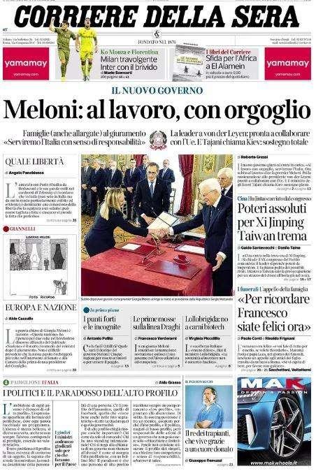 Il Corriere della Sera dopo la notte del Franchi: "Inter folle ma felice. Scintille negli spogliatoi"