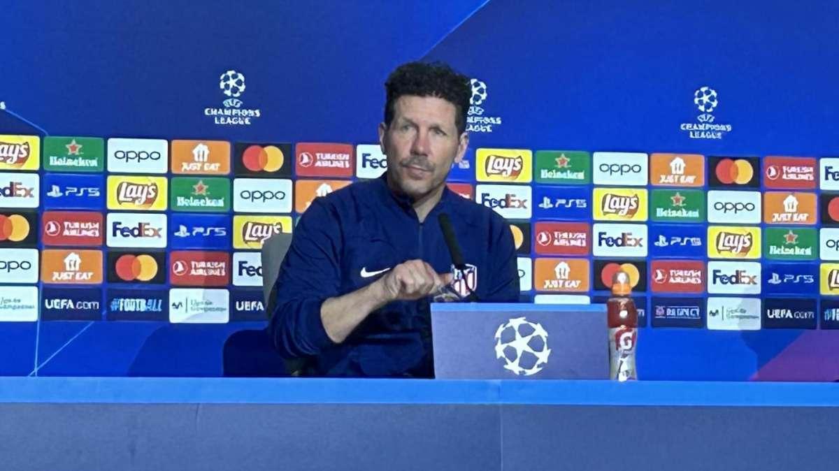 Atletico Madrid, Simeone: "Ho piena fiducia nella squadra, Inter tra le migliori d'Europa"