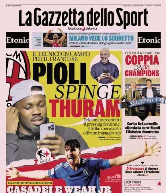 Arabia in pressing per Brozovic, Koulibaly cede al corteggiamento: le prime pagine di martedì 20 giugno